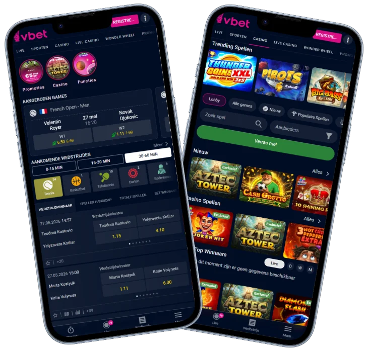 VBet Casino Mobiele versie