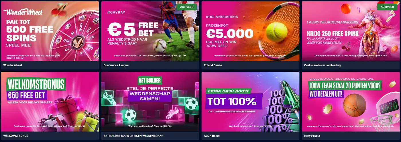 VBet Casino Promoties & Bonussen